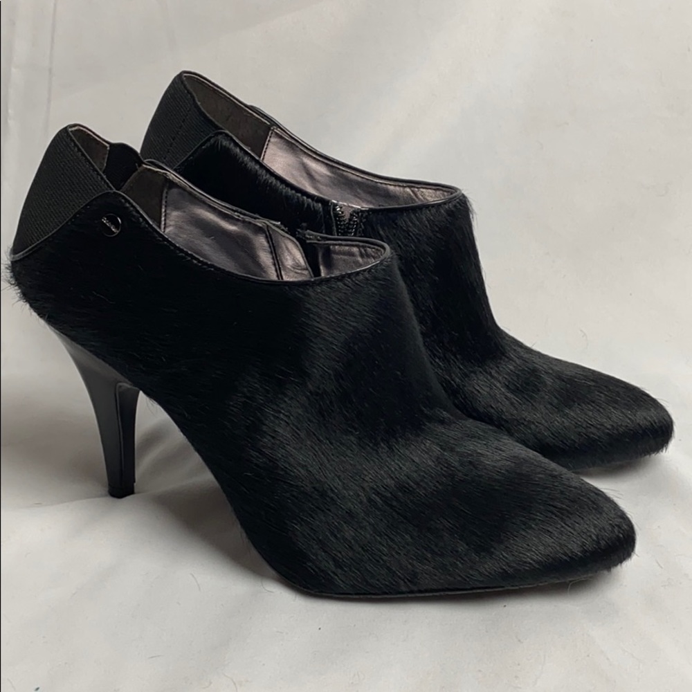 CLEARANCE Brand New Calvin Klein Faux Fur Black Booties